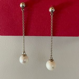 Tiffany & Co sterling silver Pearl drop earrings